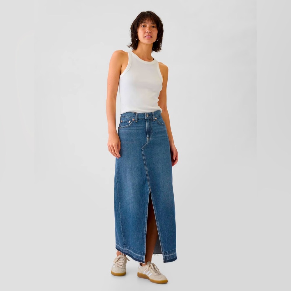 NWT-Gap Denim Maxi Skirt